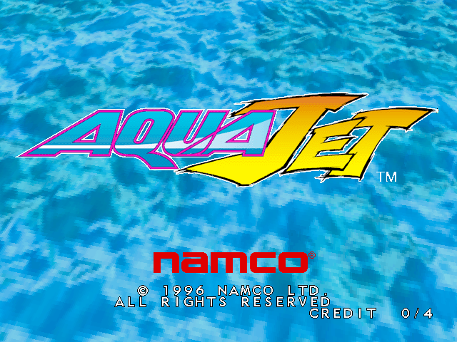 Aqua Jet (Rev. AJ2 Ver.B) Title Screen